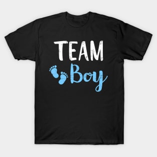 Gender reveal team boy matching family baby party supplies T-Shirt